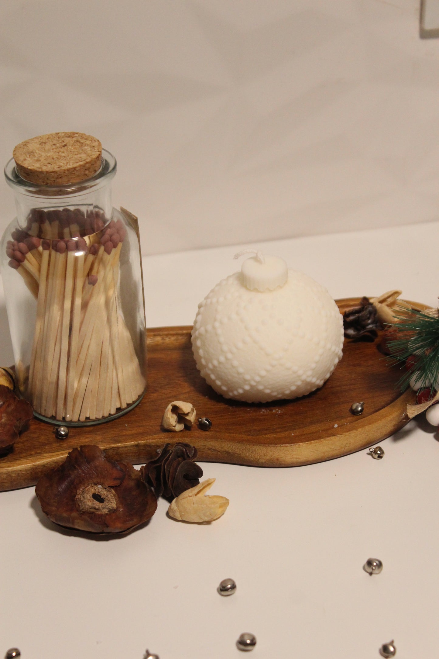 VELA DECORATIVA BOLA DE NATAL