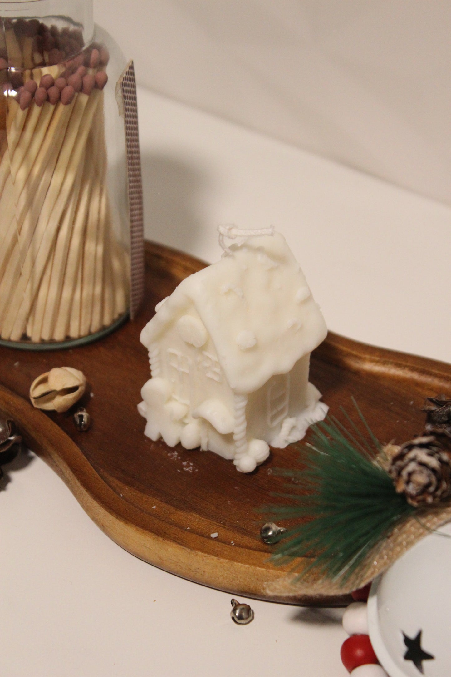 VELA DECORATIVA CASA GENGIBRE